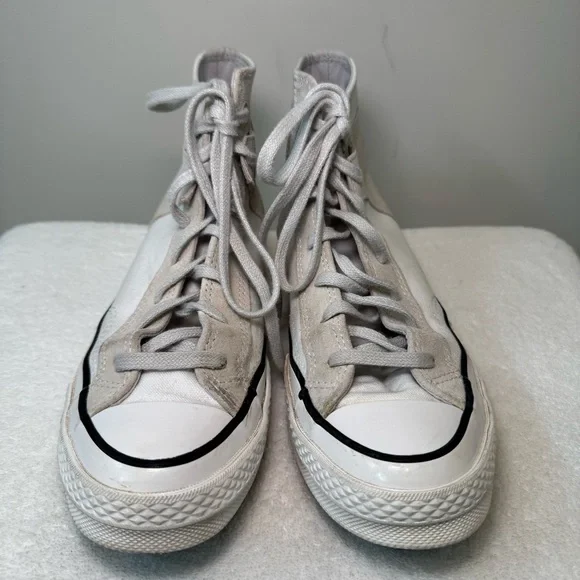 Converse Chuck 70‎ High White Mouse Shoes Casual Canvas Suede Mens 6 A01780C - Picture 3 of 9